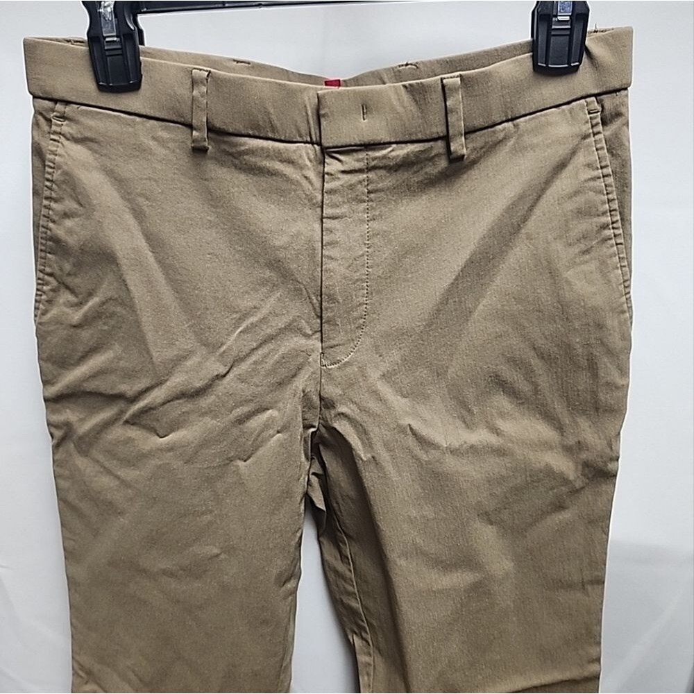 Lauren Ralph Lauren Black Label Khaki Capri Pants Flat Front Stretch Sz 20R/W30
